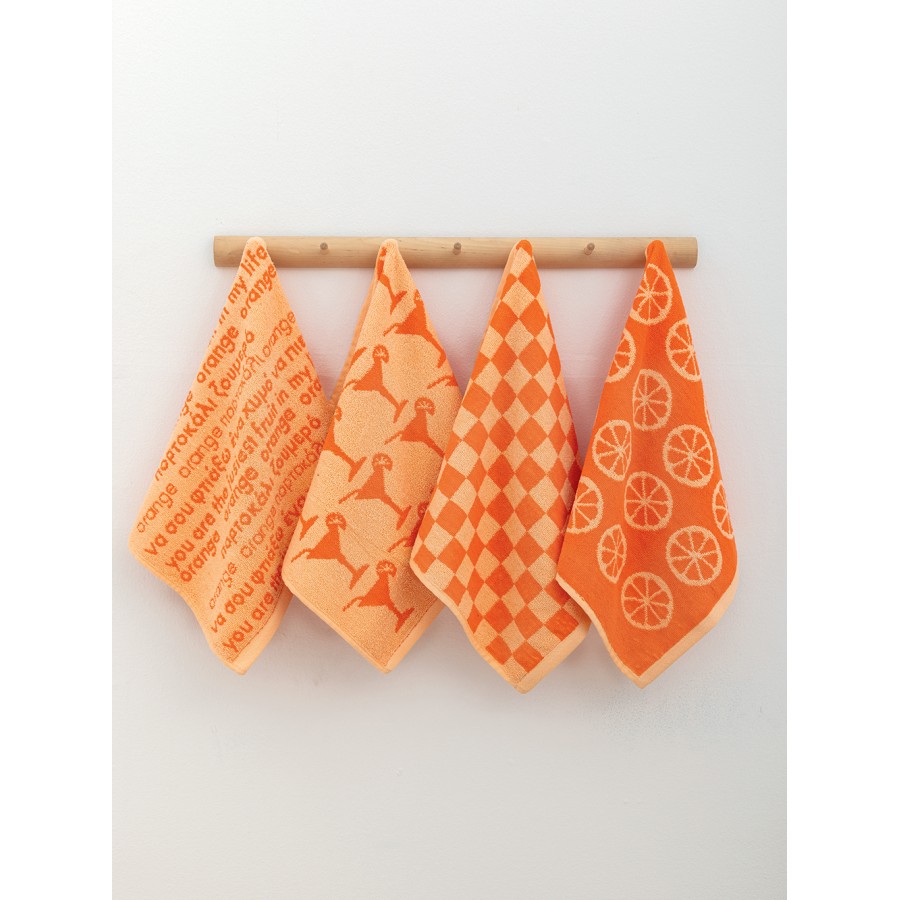 Σετ 4 Πετσέτες Κουζίνας Kitchen Towels 40x60 JACK101