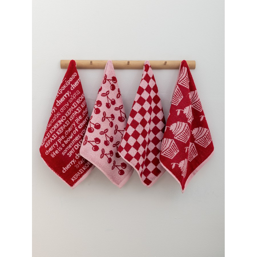 Σετ 4 Πετσέτες Κουζίνας Kitchen Towels 40x60 JACK103
