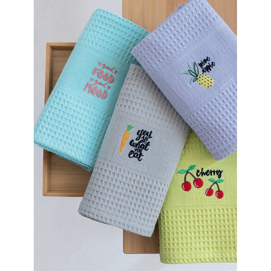 Σετ 4 Πετσέτες Κουζίνας Kitchen Towels 50x70 NORA103
