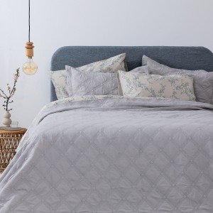 Σετ Κουβερλί King Size 3Τμχ Ifigeneia Silver 260X240 Palamaiki