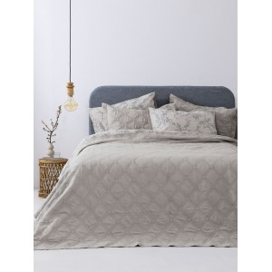 Σετ Κουβερλί Μονό 2Τμχ Ifigeneia Beige 160X240 Palamaiki