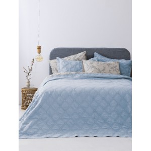 Σετ Κουβερλί Υπέρδιπλο 3Τμχ Ifigeneia Denim 220X240 Palamaiki