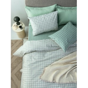 Σετ Σεντόνια Υπέρδιπλα Με Λάστιχο 4Τμχ FL6265 170X200+30 Palamaiki