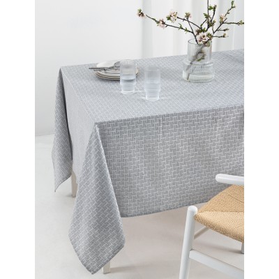 Τραπεζομάντηλο Αλέκιαστο Milly Grey 175X160 Palamaiki