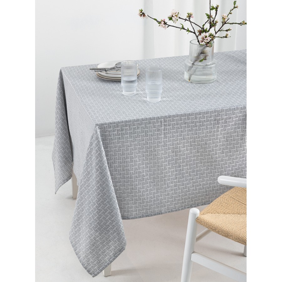 Τραπεζομάντηλο Αλέκιαστο Milly Grey 175X160 Palamaiki