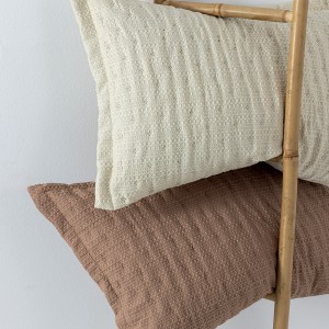 Ζεύγος μαξιλαροθήκες 50x70 Oxford TOT IVORY