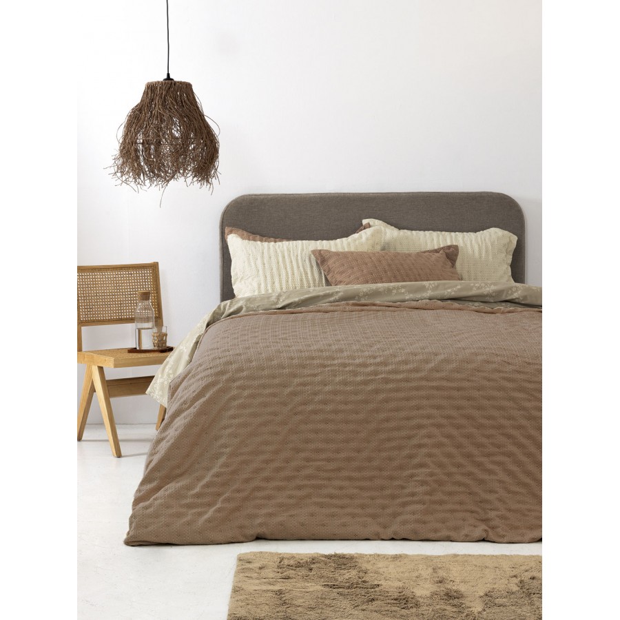 Ζεύγος μαξιλαροθήκες 50x70 Oxford TOT MOKA