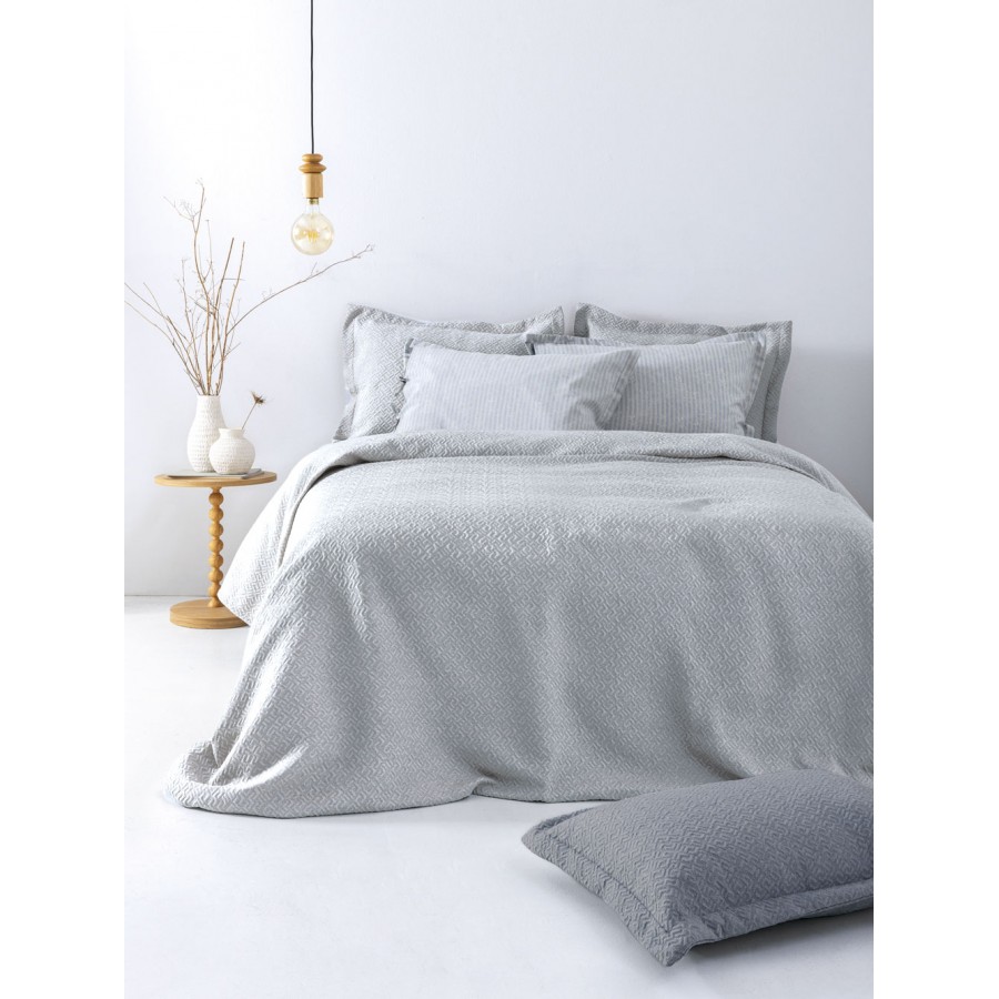 Ζεύγος Μαξιλαροθήκες Matelasse Oxford  50X70 ZOE SILVER