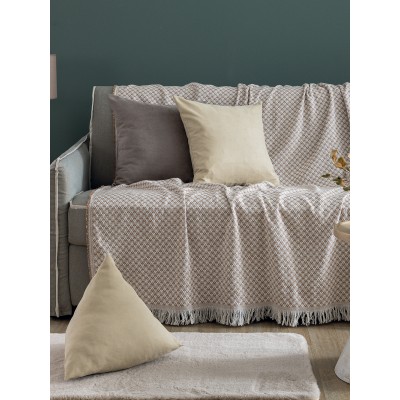 Διακοσμητική μαξιλαροθήκη Pillows Collection AS103 Moka 45X45 Palamaiki