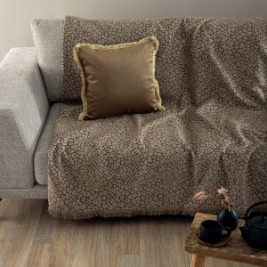 Διακοσμητική μαξιλαροθήκη Throws Collection Rama Gold 55X55 Palamaiki