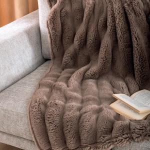 Γούνα Ημίδιπλη Blankets Collection Heather Brown 160X220 Palamaiki Γούνα Ημίδιπλη Blankets Collection Heather Brown 160X220 Palamaiki