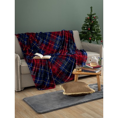 Κουβέρτα Fleece Μονή Christmas Collection Claus 160X220 Palamaiki