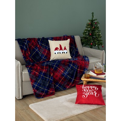 Κουβέρτα Fleece Μονή Christmas Collection Claus 160X220 Palamaiki