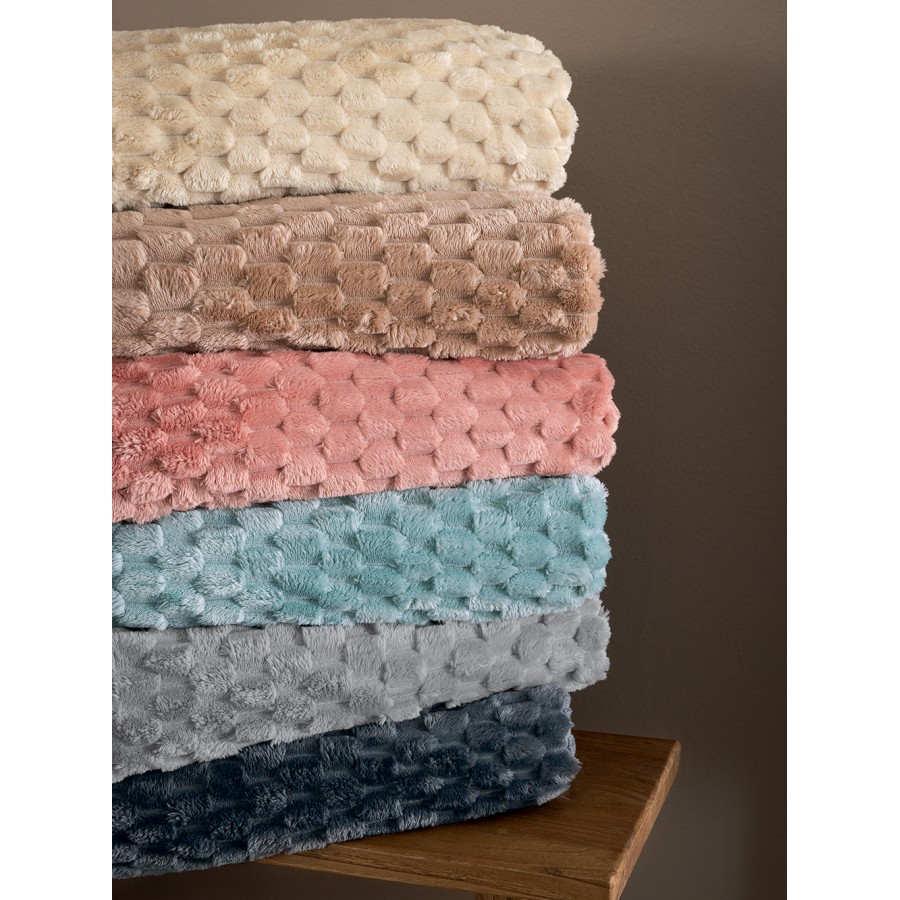Κουβέρτα Fleece Υπέρδιπλη Aster Aster Jade 220X240 Palamaiki