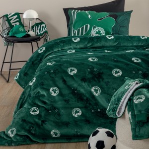 Κουβέρτα Ημίδιπλη Official Team Licenced Panathinaikos BL 160X220 Palamaiki