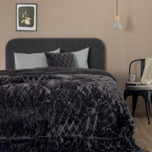 Κουβερτοπάπλωμα King size Comforter Collection Nadine/5 Coal 240X260 Palamaiki