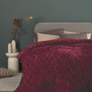 Κουβερτοπάπλωμα Μονό Comforter Collection Nadine/5 Bordo 160X240 Palamaiki