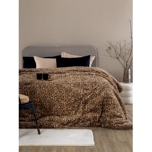 Κουβερτοπάπλωμα Υπέρδιπλο Comforter Collection Deva Beige 220X240 Palamaiki