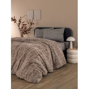 Κουβερτοπάπλωμα Υπέρδιπλο Comforter Collection Ember Beige 220X240 Palamaiki