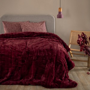 Κουβερτοπάπλωμα Υπέρδιπλο Comforter Collection Ember Wine 220X240 Palamaiki