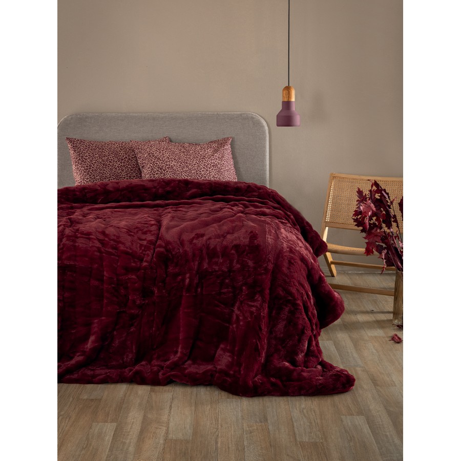 Κουβερτοπάπλωμα Υπέρδιπλο Comforter Collection Ember Wine 220X240 Palamaiki