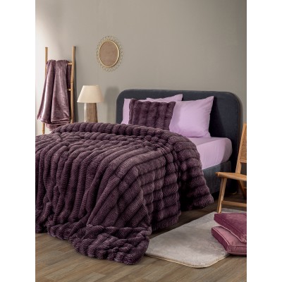 Κουβερτοπάπλωμα Υπέρδιπλο Comforter Collection Juno Purple 220X240 Palamaiki