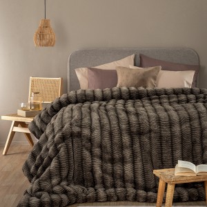 Κουβερτοπάπλωμα Υπέρδιπλο Comforter Collection Juno Taupe 220X240 Palamaiki