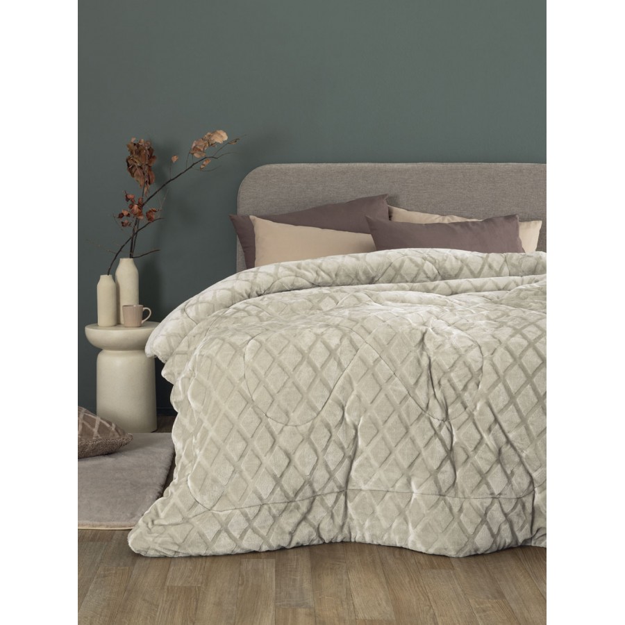 Κουβερτοπάπλωμα Υπέρδιπλο Comforter Collection Nadine/5 Ice 220X240 Palamaiki Κουβερτοπάπλωμα Υπέρδιπλο Comforter Collection Nadine/5 Ice 220X240 Palamaiki
