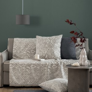 Ριχτάρι Διθέσιου Καναπέ Throws Collection Rade Grey 170X250 Palamaiki