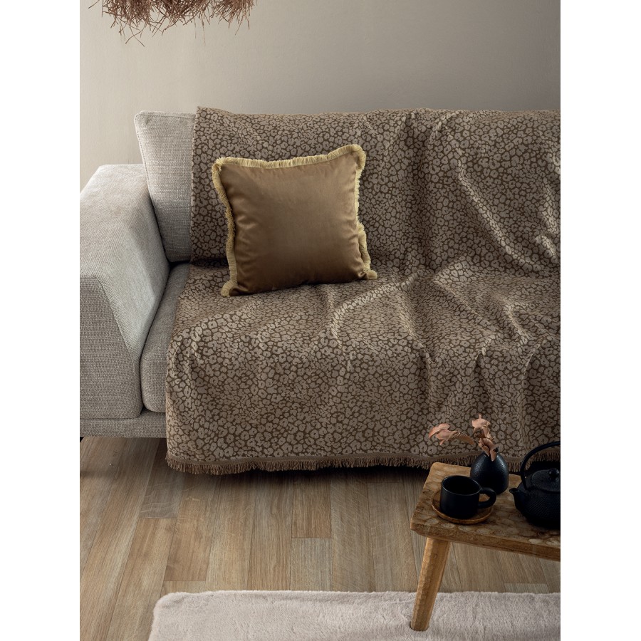 Ριχτάρι Διθέσιου Καναπέ Throws Collection Rama Gold 170X250 Palamaiki