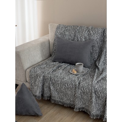Ριχτάρι Πολυθρόνας Throws Collection Grevi Grey 180X180 Palamaiki