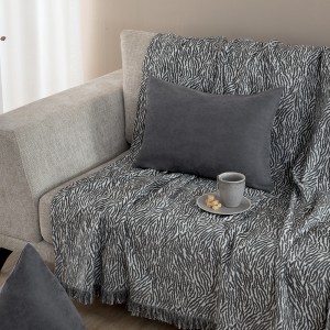 Ριχτάρι Τριθέσιου Καναπέ Throws Collection Grevi Grey 180X300 Palamaiki