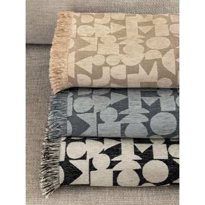 Ριχτάρι Τριθέσιου Καναπέ Throws Collection Mika Beige 180X300 Palamaiki Ριχτάρι Τριθέσιου Καναπέ Throws Collection Mika Beige 180X300 Palamaiki