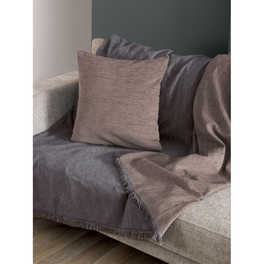 Ριχτάρι Τριθέσιου Καναπέ Throws Collection Parva Coal 170X300 Palamaiki Ριχτάρι Τριθέσιου Καναπέ Throws Collection Parva Coal 170X300 Palamaiki