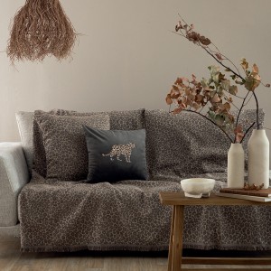 Ριχτάρι Τριθέσιου Καναπέ Throws Collection Rama Moka 170X300 Palamaiki