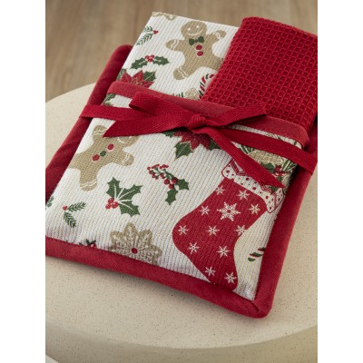 Σετ 2 Πετσέτες Κουζίνας Christmas Collection CC102 40X70 Palamaiki Σετ 2 Πετσέτες Κουζίνας Christmas Collection CC102 40X70 Palamaiki