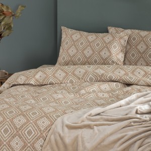 Σετ Σεντόνια Μονά Flannel Beauty FB0238 170X265 Palamaiki