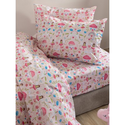 Σετ Σεντόνια Μονά Με λάστιχο My Kingdom Collection MK772 110X200+30 Palamaiki