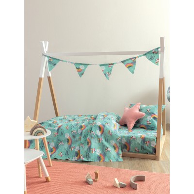 Σετ Σεντόνια Μονά Με λάστιχο My Kingdom Collection MK774 110X200+30 Palamaiki