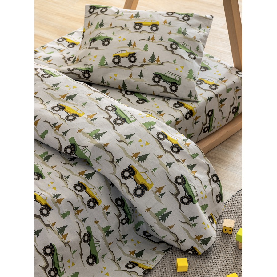 Σετ Σεντόνια Μονά Με λάστιχο My Kingdom Collection MK775 110X200+30 Palamaiki