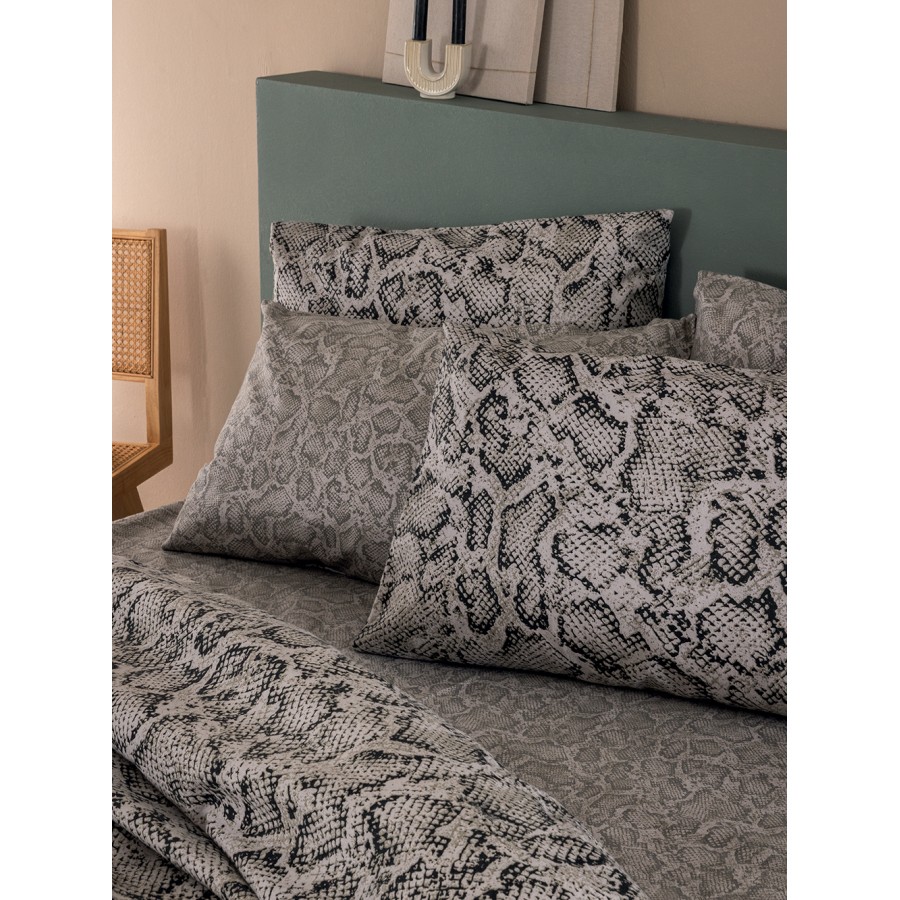 Σετ Παπλωματοθήκη Υπέρδιπλη Flannel Beauty FB0242 240X250 Palamaiki
