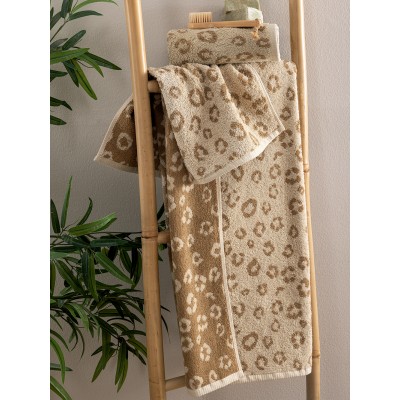 Σετ Πετσέτες Bath Collection Pam Beige 30X50 - 50X90 - 70X140 Palamaiki