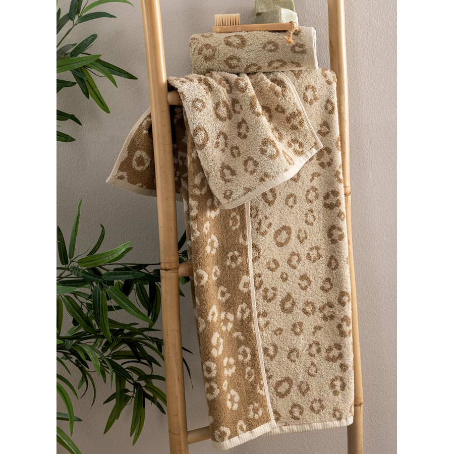 Σετ Πετσέτες Bath Collection Pam Beige 30X50 - 50X90 - 70X140 Palamaiki