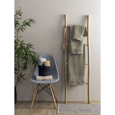 Σετ Πετσέτες Bath Collection Naya Taupe 30X50 - 50X90 - 70X140 Palamaiki