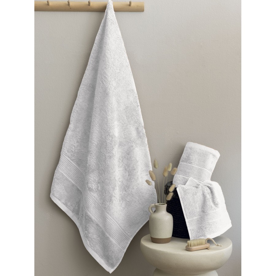Σετ Πετσέτες Bath Collection Vins Λευκό 30X50 - 50X100 - 70X140 Palamaiki