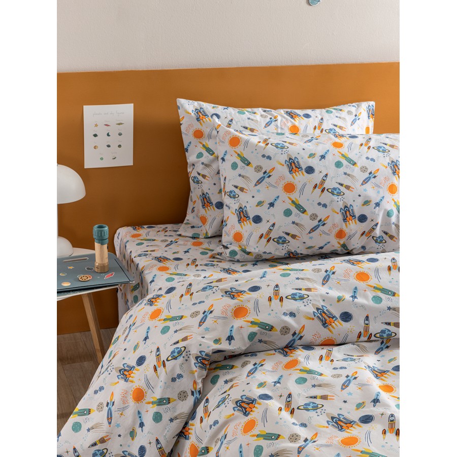 Σετ Σεντόνια Κούνιας Με λάστιχο My Kingdom Collection MK770 75X140+15 Palamaiki