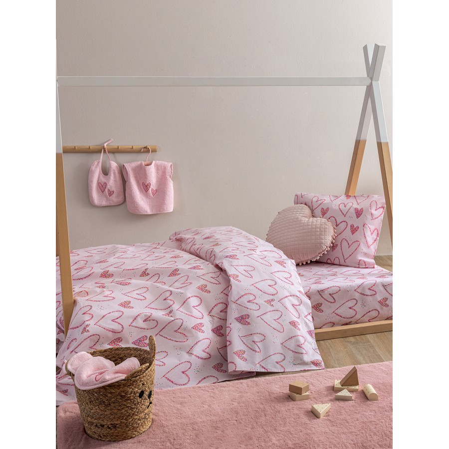 Σετ Σεντόνια Κούνιας Με λάστιχο My Kingdom Collection MK773 75X140+15 Palamaiki