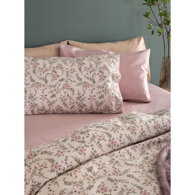 Σετ Σεντόνια Υπέρδιπλα Flannel Beauty FB0234 240X265 Palamaiki