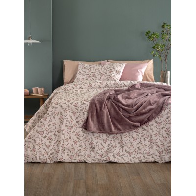 Σετ Σεντόνια Υπέρδιπλα Flannel Beauty FB0234 240X265 Palamaiki