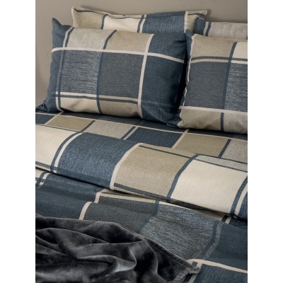 Σετ Σεντόνια Υπέρδιπλα Flannel Beauty FB0236 240X265 Palamaiki